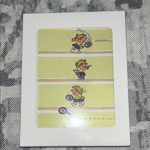 Tennis Player Cartoon Art Print Stationery